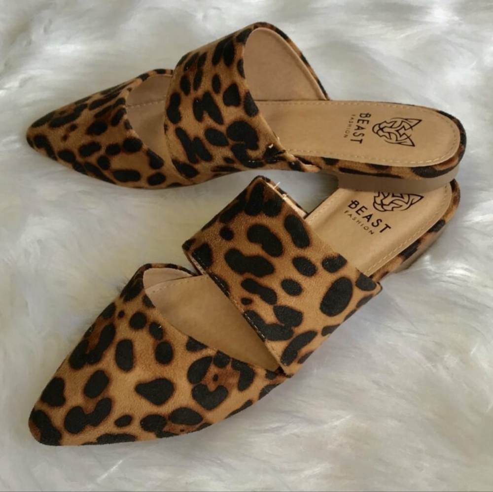 Beast-Maisy Leopard Mules "VARIOUS SIZES"